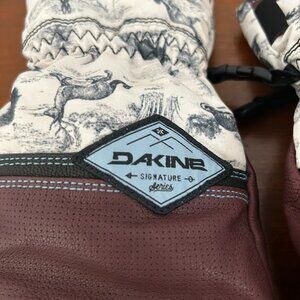 Dakine Boulanger Leather Mittens Size L 7.5 Snow Ski Snowboard Winter Gloves